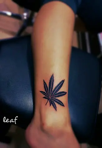 20 Simple Leaf Tattoos  Marijuana tattoo Peace sign tattoos Peace  tattoos