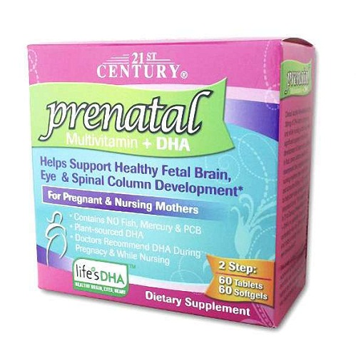 21st Century Prenatal with DHA, Tablets and Soft Gels, 120-Count