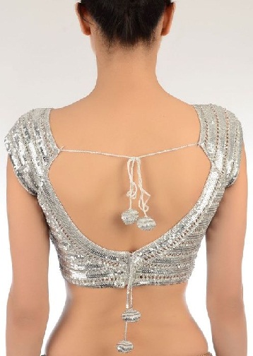 Silver Bordered Blouse