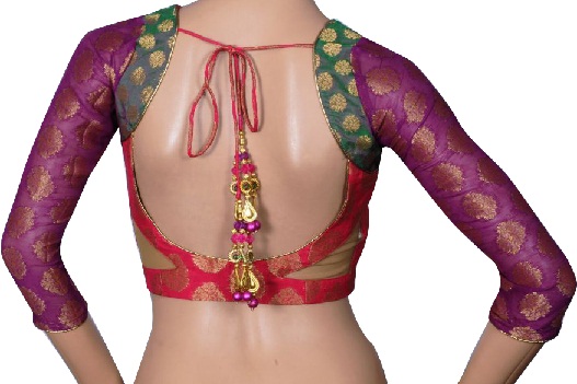 Blouse back neck designs for pattu sarees14