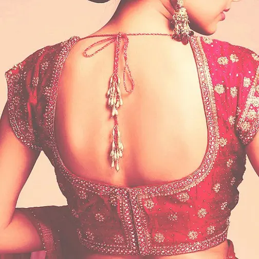 Blouse back neck designs for pattu sarees9