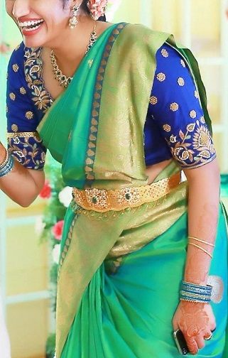 The South Indian Blue Blouse