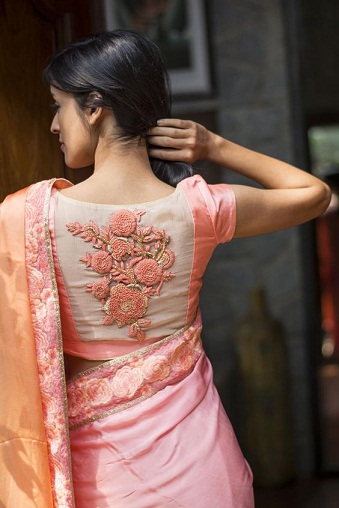The Pink Blouse For The Silk Sarees