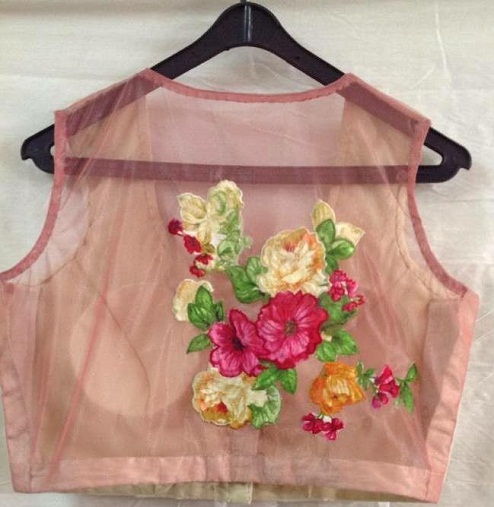 Designer blouses for net sarees3