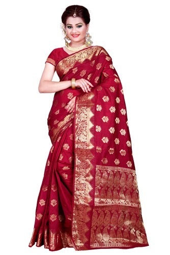 Red Pochampally Silk Saree