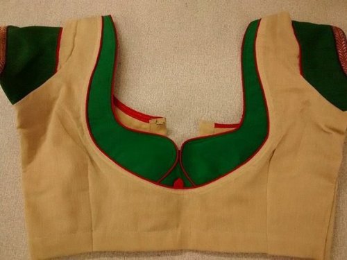 Simple Blouse Designs With Patch Work