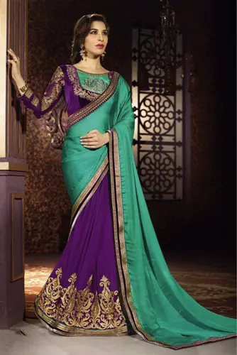 40 Best Half And Half Sarees In Various Combinations Styles At Life