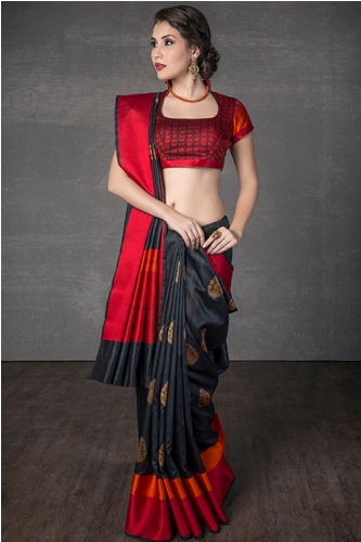  every unmarried saree was carefully woven on a mitt xx Traditional Handloom Sarees With a Modern Twist