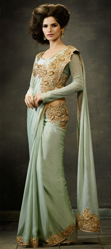Party Wear Sarees-Traditional Indian Party Wear Saree