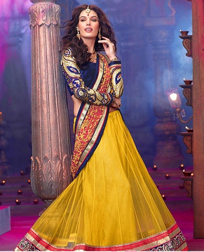 Chiffon & Net Party Wear Lehenga Saree – Lady India