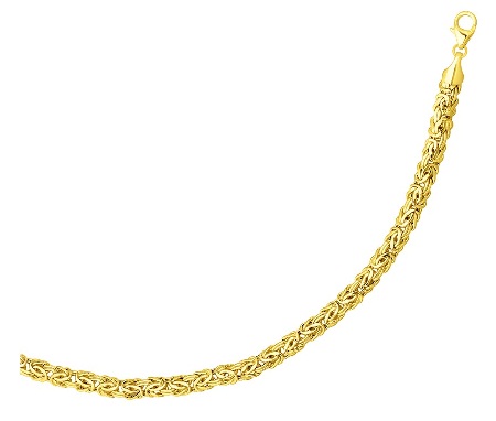 gold-bracelets-for-women-yellow-gold-polished-byzantine-bracelet