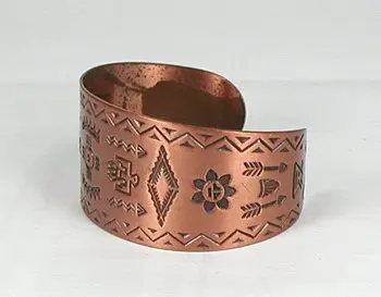 Royal Artisans Cuff Shape Copper Bracelet Size 17 Cm