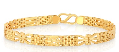 Mens Golden Flat Bracelets