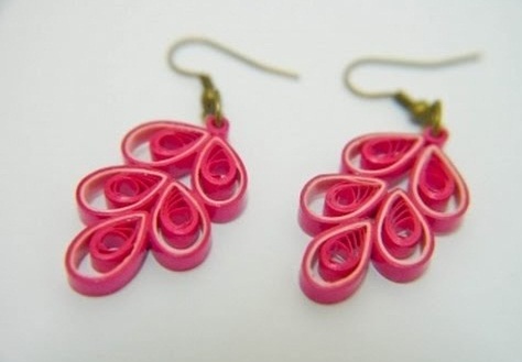 Flipkartcom  Buy Designers Collection Designers Collection Paper Quilling  Earrings Paper Drops  Danglers Online at Best Prices in India
