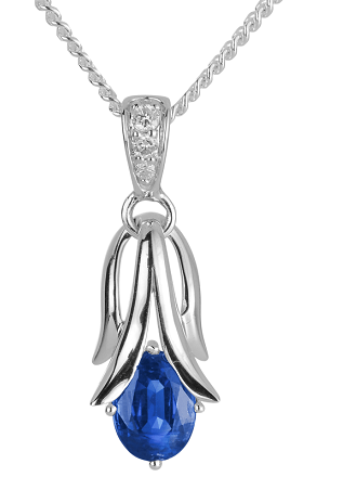 Blue kyanite Diamond Chain