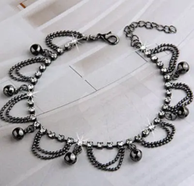 silver-anklets-for-girls-rhinestone-silver-black-anklets-in-sparkling-fashion