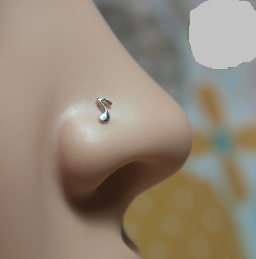 Simple Silver Nose Pin