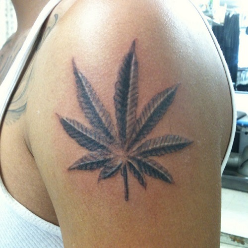 Weed Tattoos Design On Arm