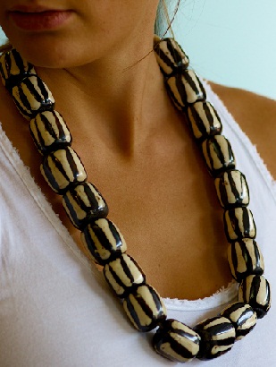 African Wood Smoke Necklace for Teens