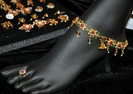 Designer Anklets Jewellery for a Bride