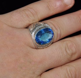 Aquamarines Gemstone Ring