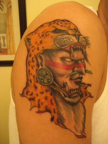Awesome Warrior Tattoo Design
