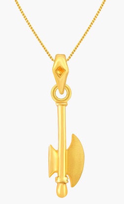 Axe Shaped Gold Lockets for Men