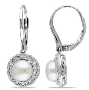 Best Diamond Earrings Studs with Pearl