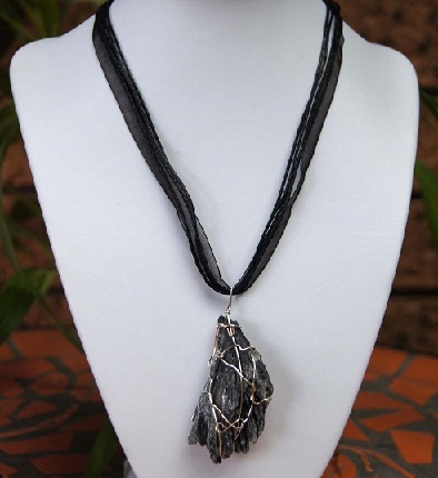 Black Kyanite Necklace