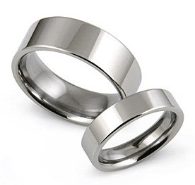 Classic Titanium Rings for Both Men and Women