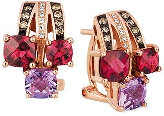 Colorful Designer Diamond Earrings