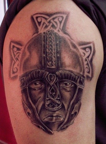 Creative Warrior Tattoo Design