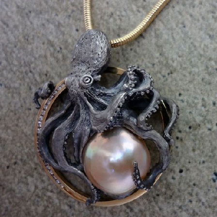 The Gothic Pearl Pendant for Girls