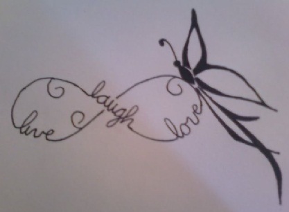 Infinity Butterfly Tattoo Designs