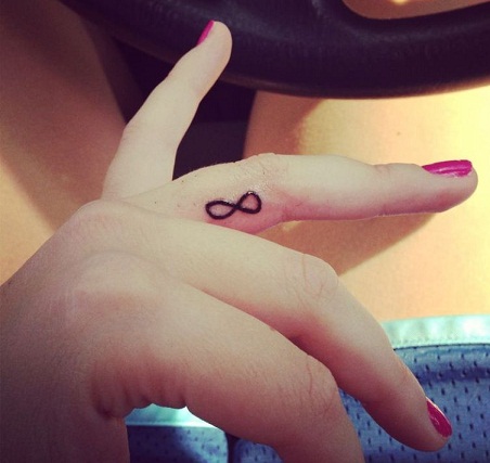 Infinity Tattoo on Finger