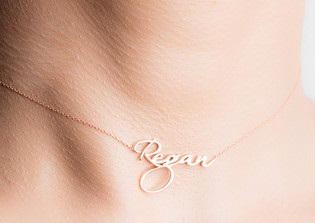 Lettering Choker Necklace