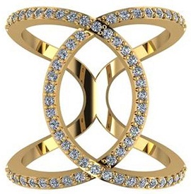 Latest Loop Diamond Ring
