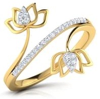 Lotus Engagement Diamond Rings for Women