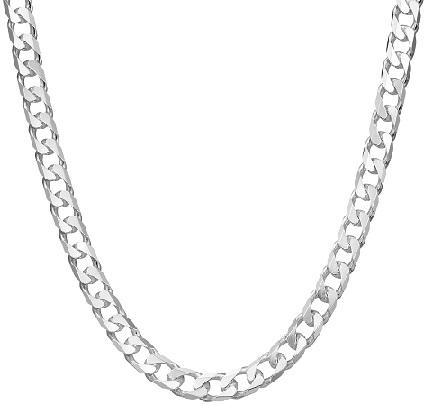 Men’s Silver Curb Necklace Design