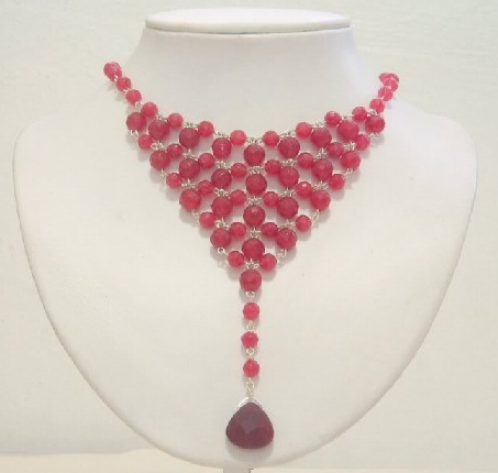 Handmade Ruby Stone Necklace