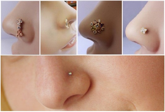 Elegant & Stylish Ring Types Nose Pin /Nose studs designs | Nose ring  designs, Diy nose rings, Nose ring jewelry