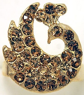 Peacock Design Ring