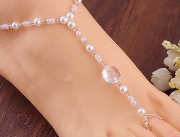 Pearl and Beads Toe Ring for Teens
