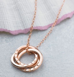 Jewellery Rose Gold Ring Necklace
