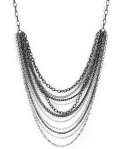 Silver Multi Layered Necklace