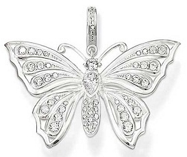 Silver Butterfly Pendant Design