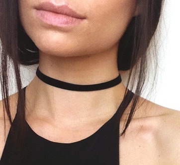 Simple Black Choker Necklace