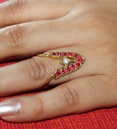 South Indian Pattern Wedding Rings for Women