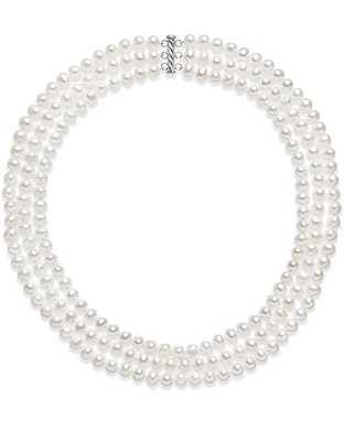 Three Layer Multi Pearl Necklace