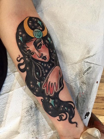 Virgo Goddess Tattoo